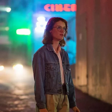 Black Mirror Yorkie Denim Jacket webp