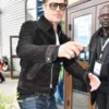 Brad Pitt F1 2025 Black Suede Leather Jacket