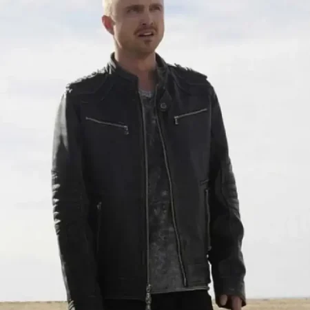 Breaking Bad Aaron Paul Black Jacket webp