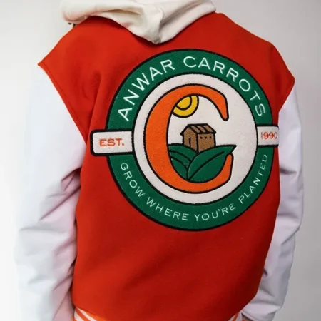Buy Anwar Carrots x Walmart Red White Varsity Jacket