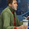 Buy Spider Man Into The Spider Verse Peter B Parker Green Cotton Coat webp