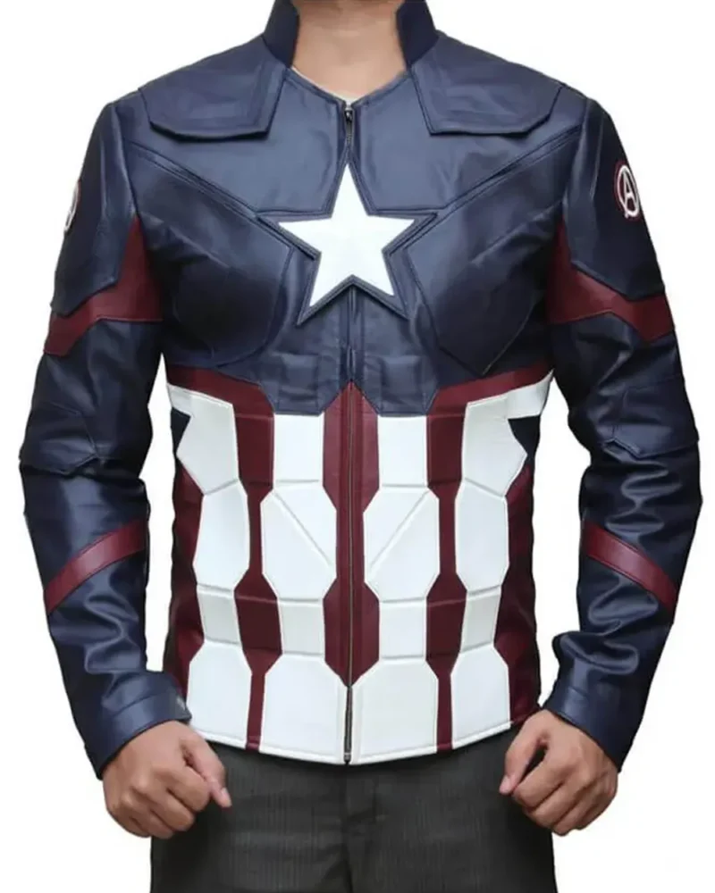 Captain America Infinity War Jacket Front webp