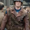 Captain America The First Avenger Leather Jacket webp