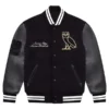 Cervantes OVO Same City Same Friends Black Varsity Jacket