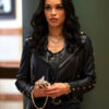 Cleopatra Coleman Clipped Leather Jacket 81572