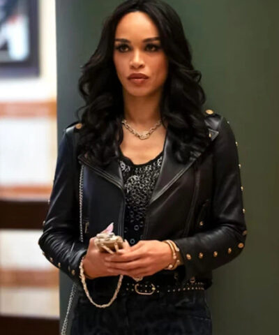 Cleopatra Coleman Clipped Leather Jacket 81572