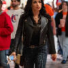 Cleopatra Coleman Clipped Leather Jacket for women 56667