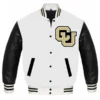 Colorado Buffaloes White Letterman Jacket