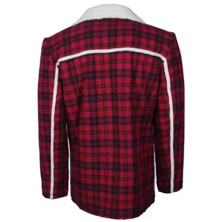 Deadpool Wade Wilson Flannel Red Checkered Plaid Coat webp