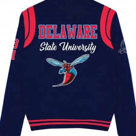 Delaware State University Varsity Wool Jacket Back