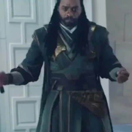 Doctor Strange 2 Karl Mordo Long Green Coat webp