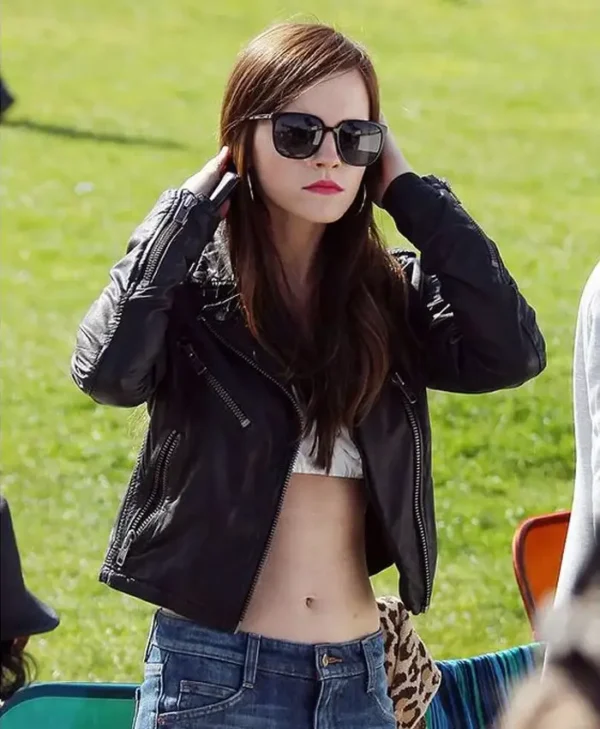 Emma Watson Real Leather Jacket webp