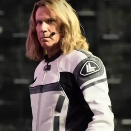 Eurovision Song Contest Will Ferrell Bikers Leather Jacket webp