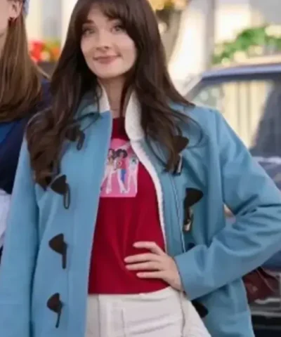 Eva Bourne A ’90s Christmas 2024 Blue Jacket