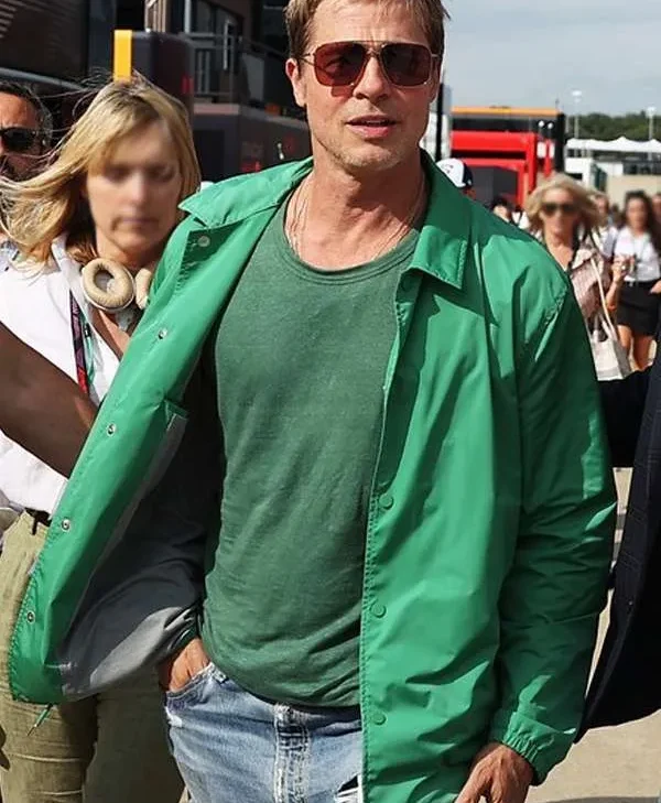 F1 2025 Brad Pitt Green Jacket 1