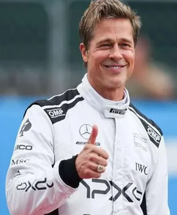 F1 2025 Brad Pitt Racer Leather Jacket