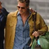 F1 The Movie 2025 Brad Pitt Brown Suede Leather Jacket