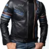 Ford Mustang Shelby Leather Black Jacket