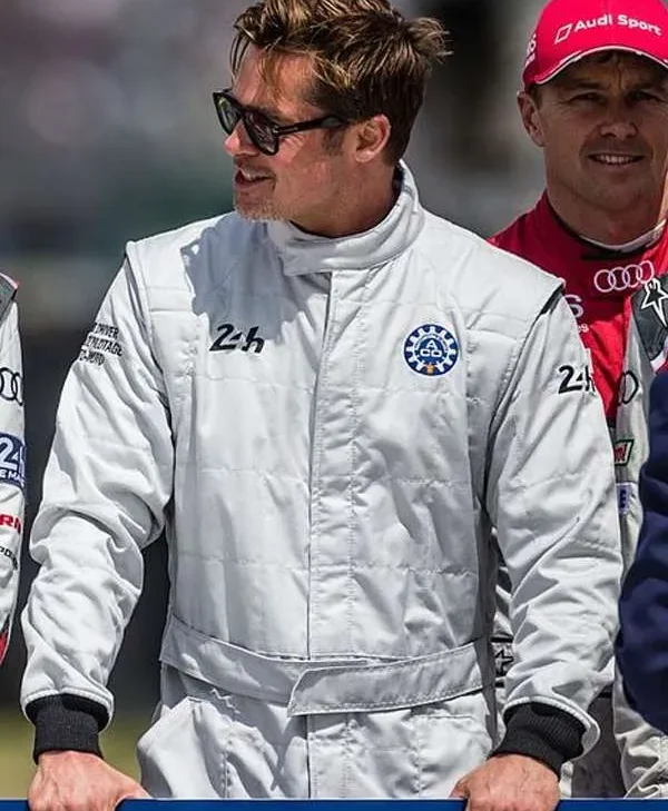 Formula One 2025 Brad Pitt White Jumpsuit