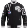 Freddy Las Vegas Raiders Mash Up Wool Varsity Jacket