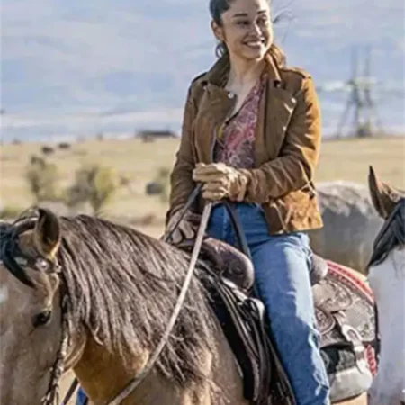 Gabrielle Rambo Last Blood Leather Jacket webp