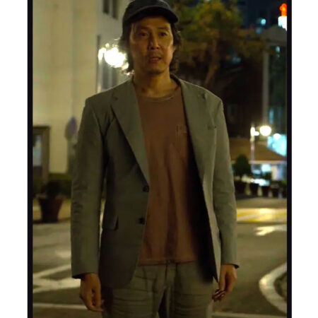 Greg Chun Squid Game Gi Hun Grey Blazer