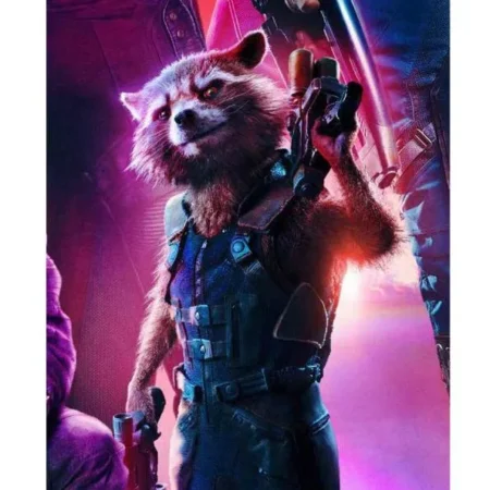 Guardians of Galaxy Vol 2 Rocket Raccoon Blue Vest webp