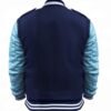 Jedidiah Goodacre Descendants Blue Wool Varsity Jacket back