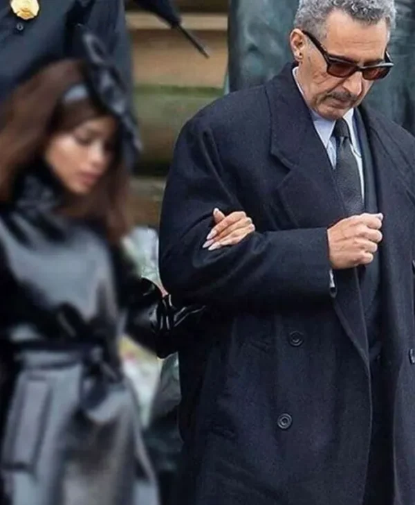 John Turturro Movie The Batman 2022 Carmine Falcone Long Trench Coat webp