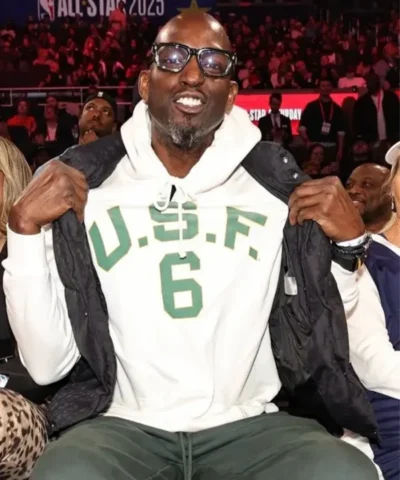 Kevin Garnett USF Bill Russell Hoodie White 600x729