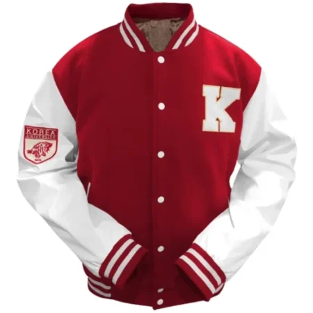 Korea University Varsity Jacket Shoot Front