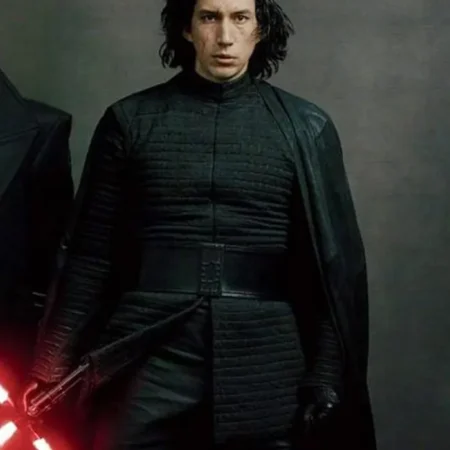 Kylo Ren Star Wars The Last Jedi Adam Driver Cotton Black Jacket webp
