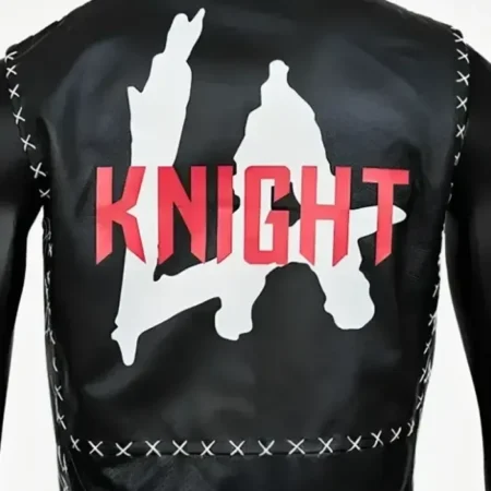 LA Knight Black Leather Vest shop now