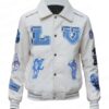 LV Multi Patches Mixed Leather Varsity Blouson front