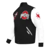 Letterman Ohio State Black and White Varsity Jacket side