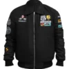 Mario Kart Black Bomber Jacket front