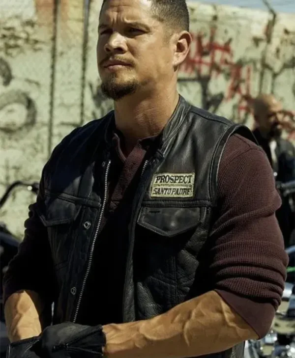 Mayans M C Ezekiel EZ Reyes Black Vest webp