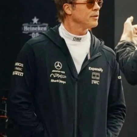 Movie F1 2025 Brad Pitt Black Hoodie