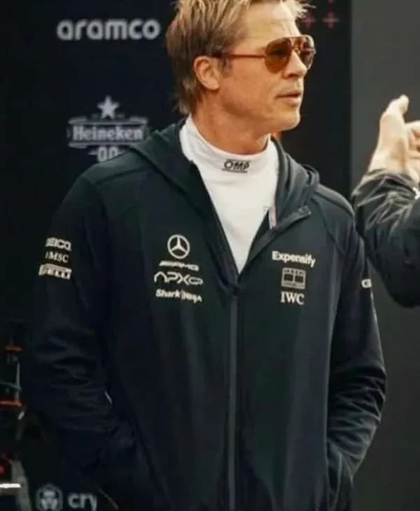 Movie F1 2025 Brad Pitt Black Hoodie