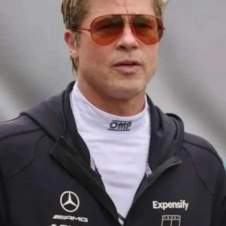 Movie F1 Brad Pitt Black Hoodie
