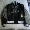 NBA Louis Vuitton Black Varsity Jacket