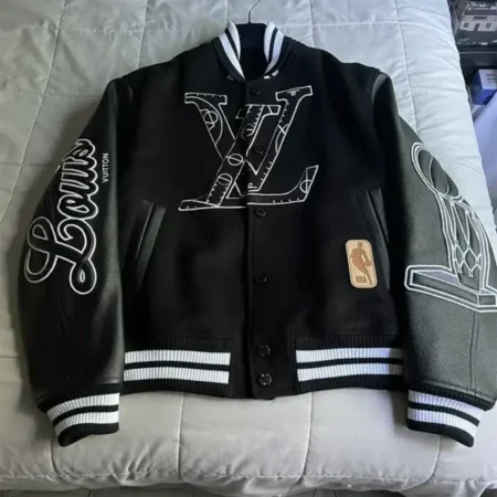 NBA Louis Vuitton Black Varsity Jacket