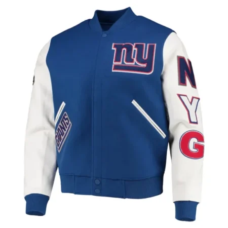 NY Giants Pro Standard Logo Varsity Jacket Main