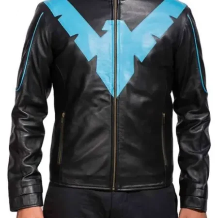 Nightwing Batman Arkham Knight Black Jacket webp