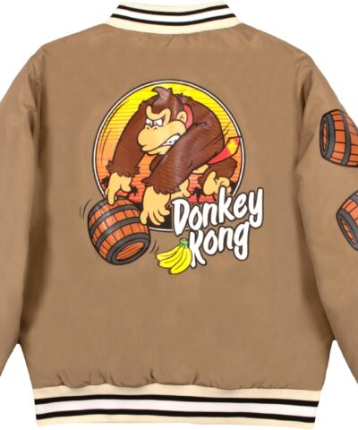 Nintendo Super Mario Bomber Jacket, brown BLJE back