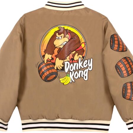 Nintendo Super Mario Bomber Jacket brown BLJE back