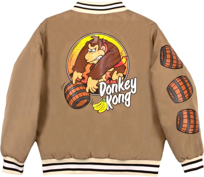 Nintendo Super Mario Bomber Jacket, brown BLJE back