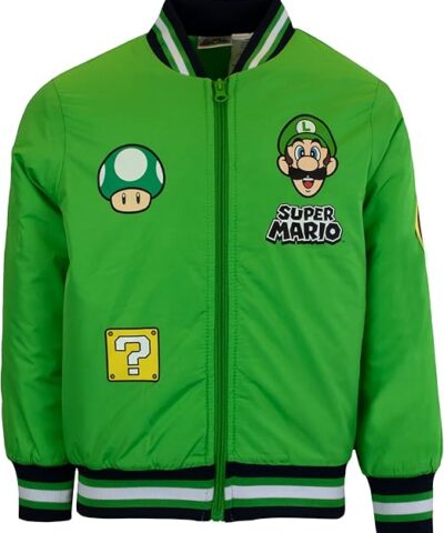 Nintendo Super Mario brown Green Jacket