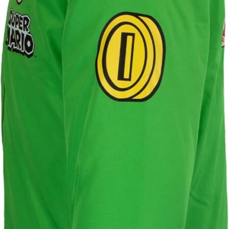 Nintendo Super Mario brown Green Jacket side 2