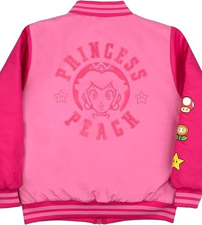 Nintendo Super Mario pink Blue Jacket back